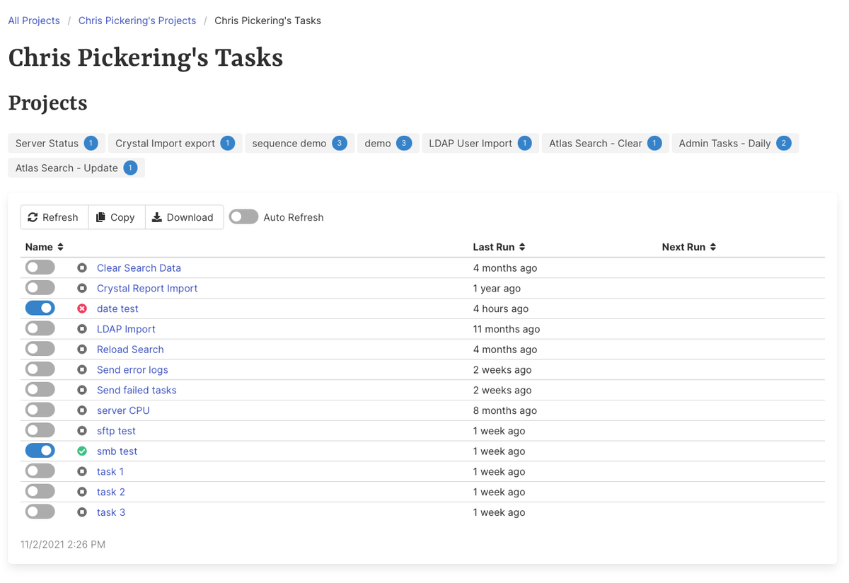 My Tasks