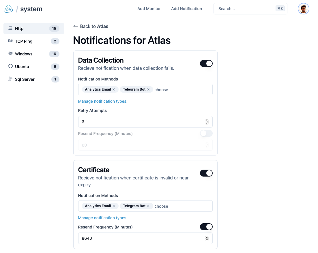 HTTP Notifications